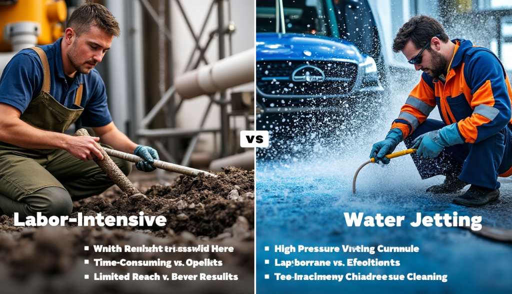 Differences Between Traditional and Jetting Sewer Cleaning Methods